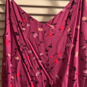 New purple floral dress